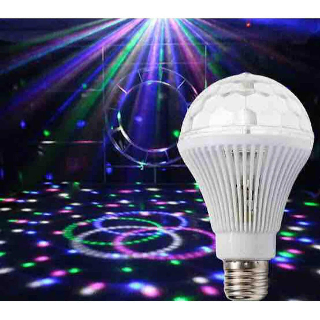 Colorful Auto Rotating RGB LED Bulb