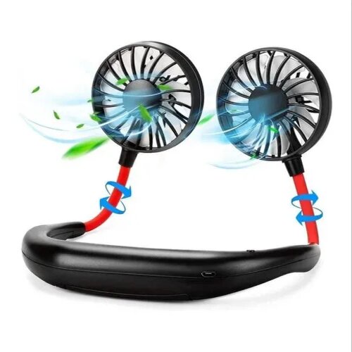 Portable Hanging Neck Fan - 360° Bendable