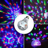 Colorful Auto Rotating RGB LED Bulb