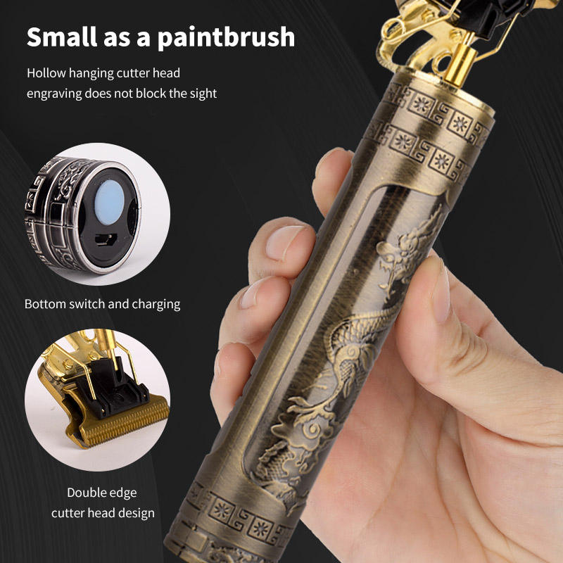 Professional Vintage T9 Dragon Style Metal Trimmer