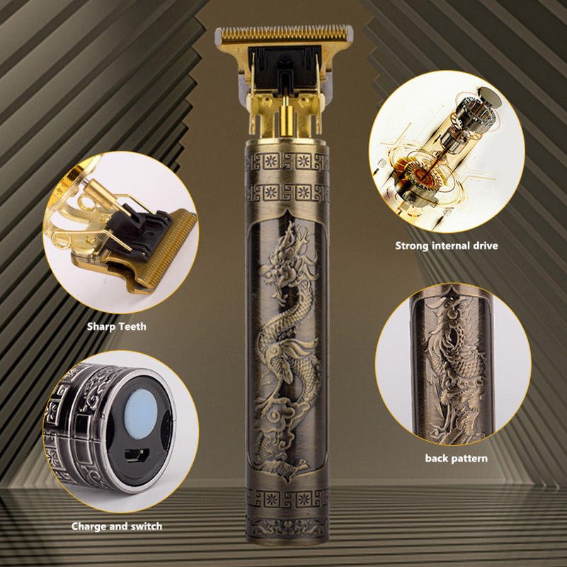 Professional Vintage T9 Dragon Style Metal Trimmer